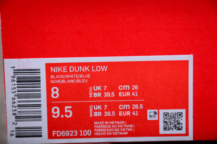nike dunk low "black/teal" fd6923-100