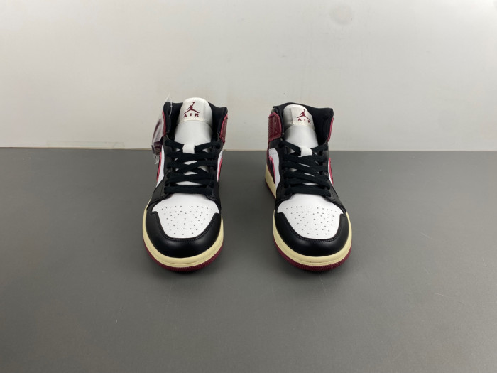 air jordan 1 mid se bordeaux fq7818-101