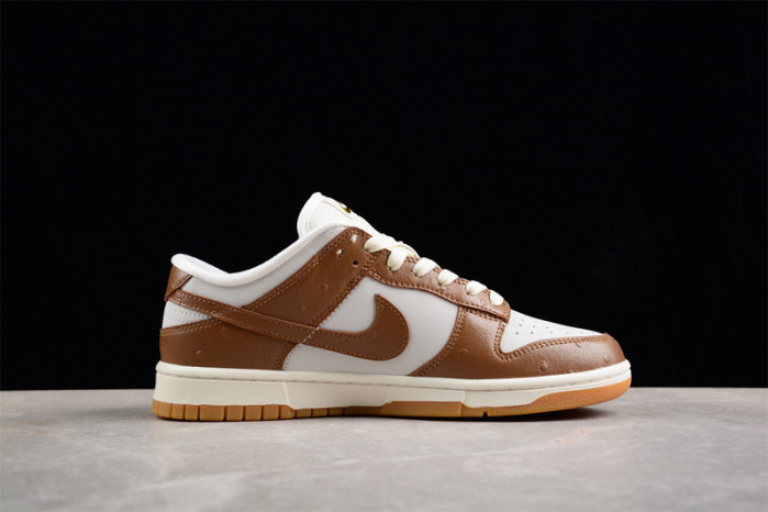 nike dunk low lx "brown ostrich" fj2260-001
