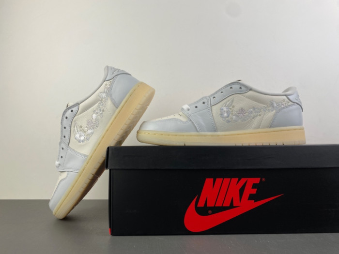 Air Jordan 1 Low OG Floral Swoosh Sail IF4391-100