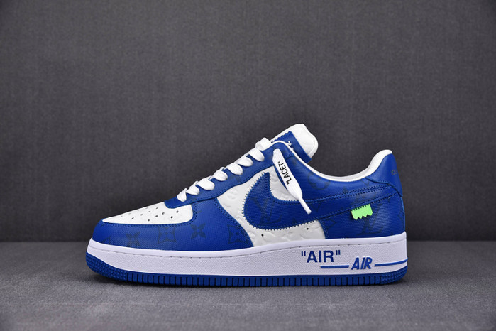nike low air force 1 x bule white