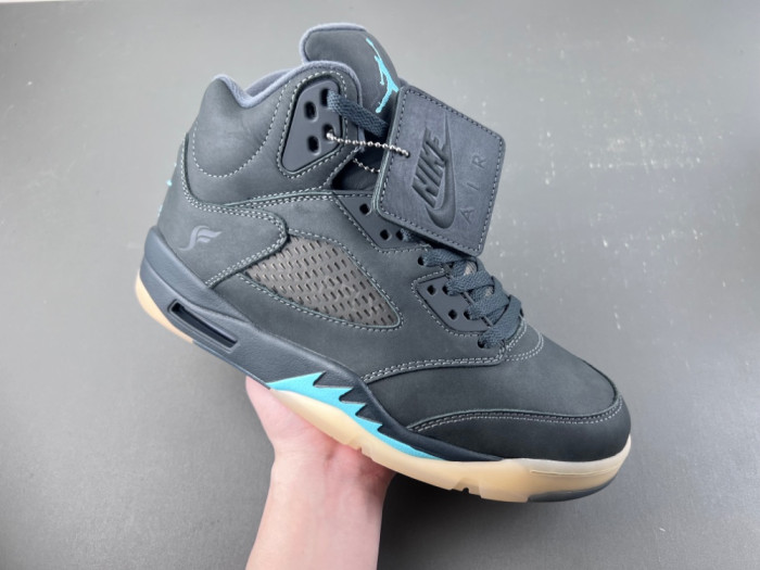 Air Jordan 5 Retro Solefly X 'Black Aurora Green' IU0734-001
