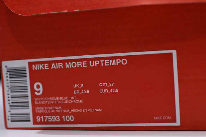nike air more uptempo white Ch*0me blue tint 917593-100