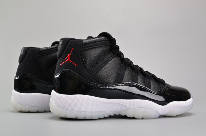 air jordan 11 retro bg (gs) "72-10" black womens 378038-002
