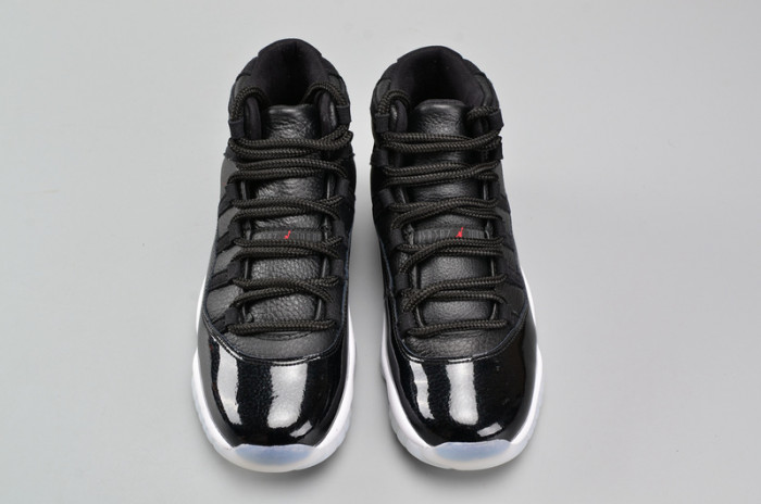 air jordan 11 retro bg (gs) "72-10" black womens 378038-002