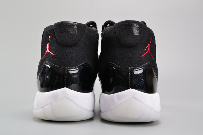 air jordan 11 retro bg (gs) "72-10" black womens 378038-002