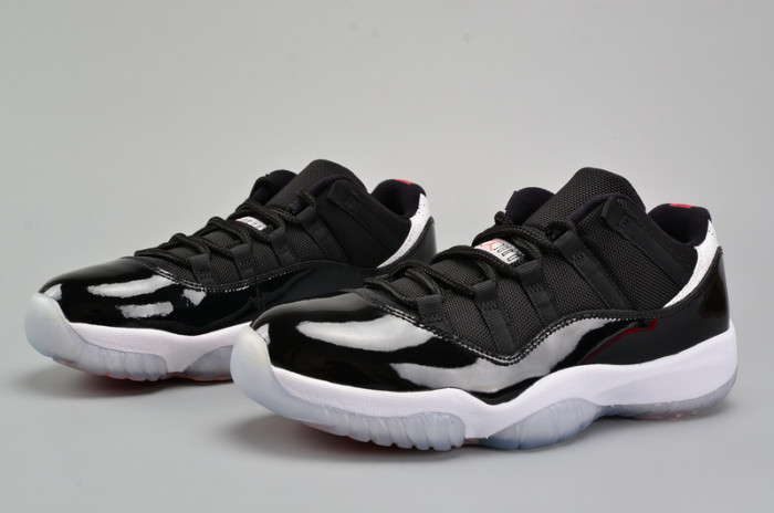 air jordan 11 retro low "infrared 23" black mens 528895-023
