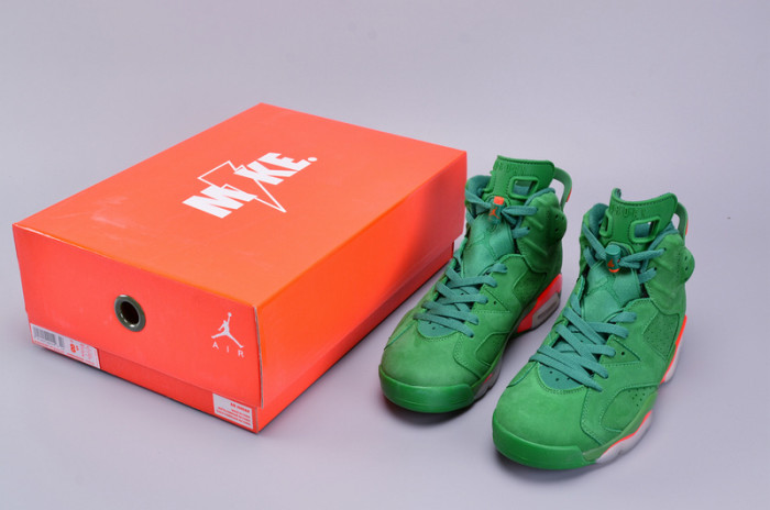 air jordan 6 retro nrg g8rd "gatorade" pine green mens aj5986-335