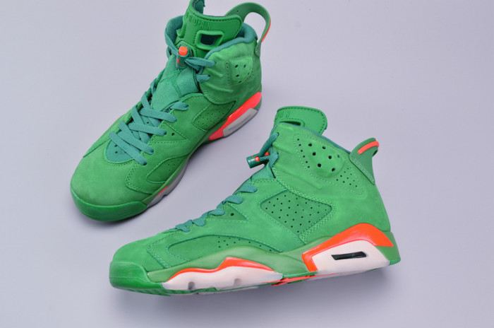 air jordan 6 retro nrg g8rd "gatorade" pine green mens aj5986-335