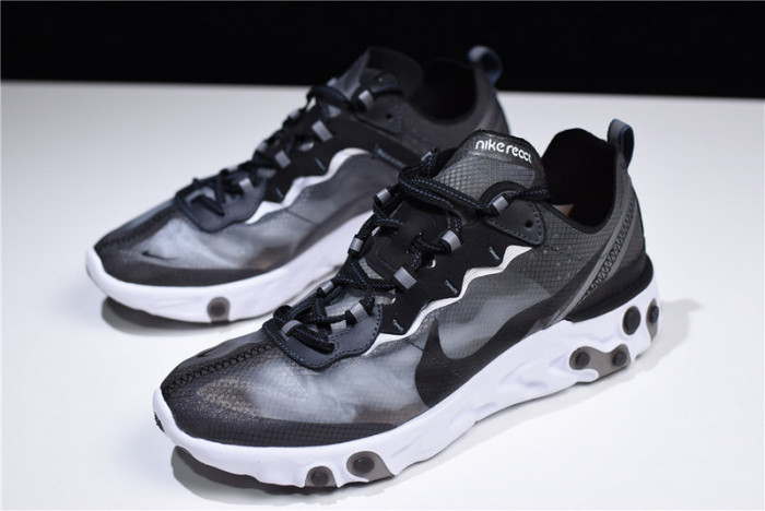 nike react element 87 black white aq1090-001