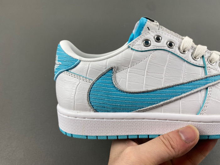 travis scott x air jordan white bule dm7866-771