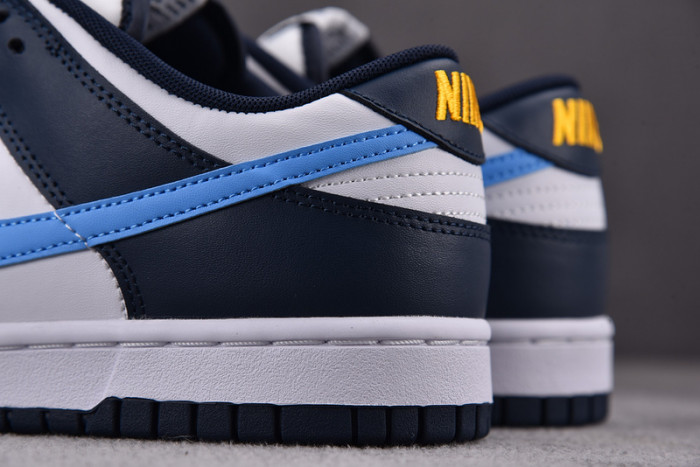 nike dunk low midnight navy university blue fn7800-400