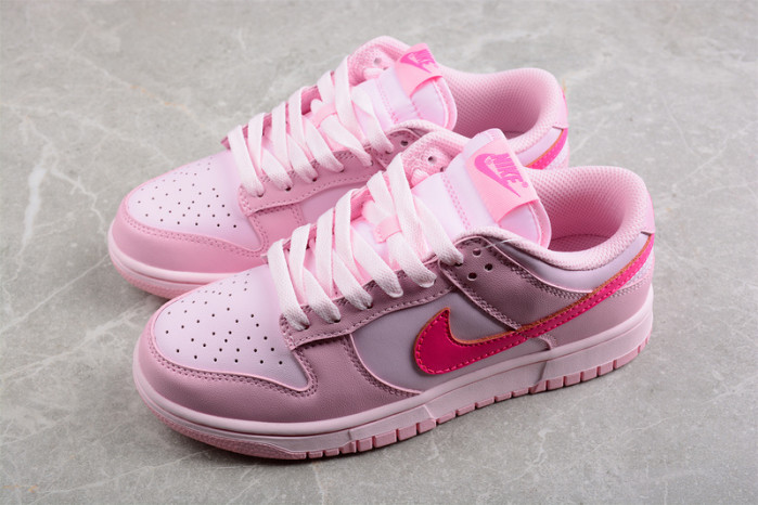 nike dunk low triple pink dh9756-600
