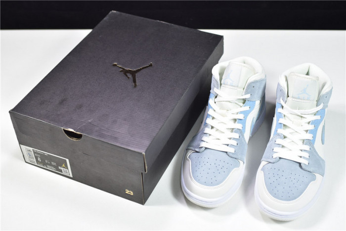 airjordan 1 mid mixed textures blue da4666-100