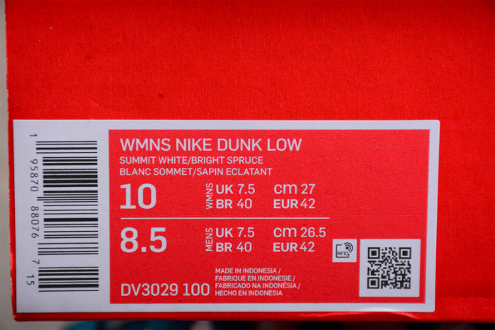 nike dunk low ocean dv3029-100
