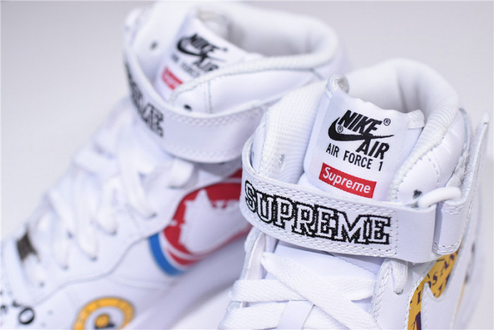 Nike Air Force 1 Mid NBA Teams White Aq8017-100