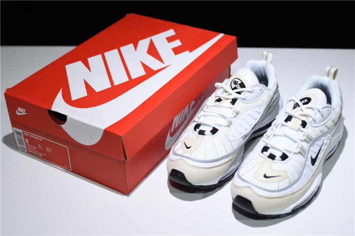 nike air max 98 “fossil” white/black-fossil-reflect silver ah6799-102