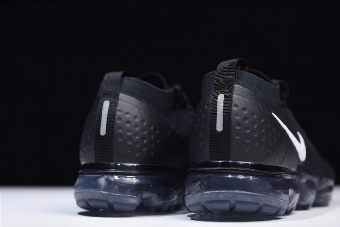 nike air vapormax flyknit 2.0 running sneakers black/grey 942842-001