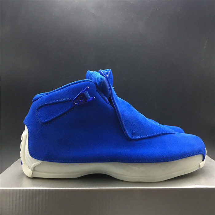 air jordan 18 blue suede aa2494-401