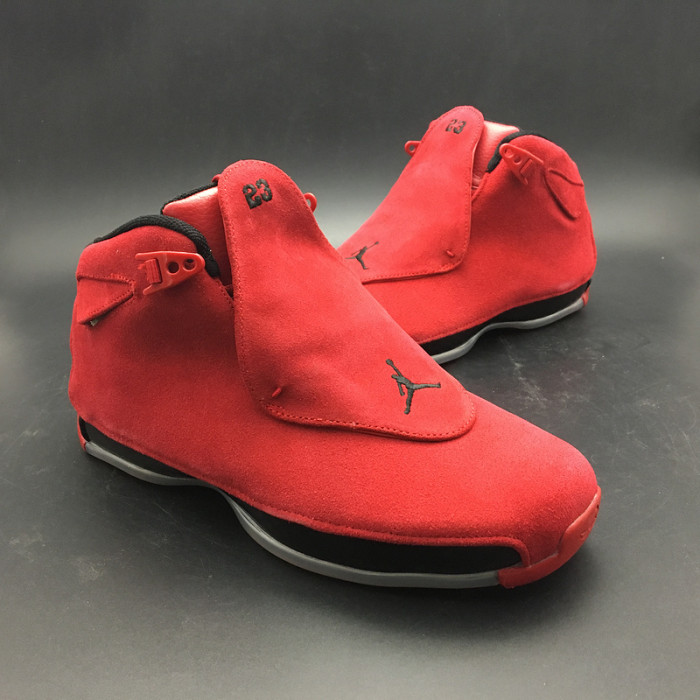 air jordan 18 red suede aa2494-106