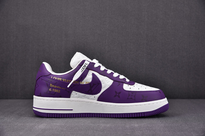 nike low air force 1 x purple white