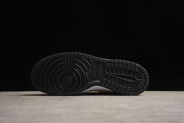 nike dunk low black yellow white fq2431-001