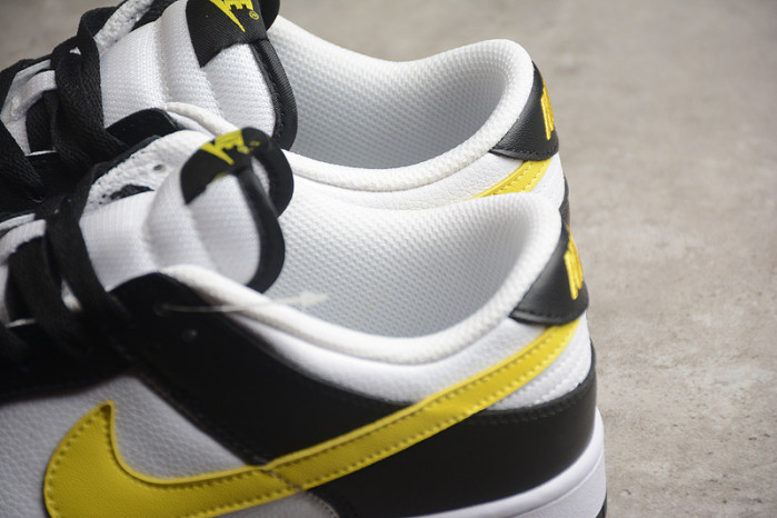nike dunk low black yellow white fq2431-001