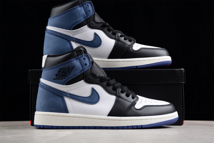 air jordan 1 retro high og "blue moon" 555088-115