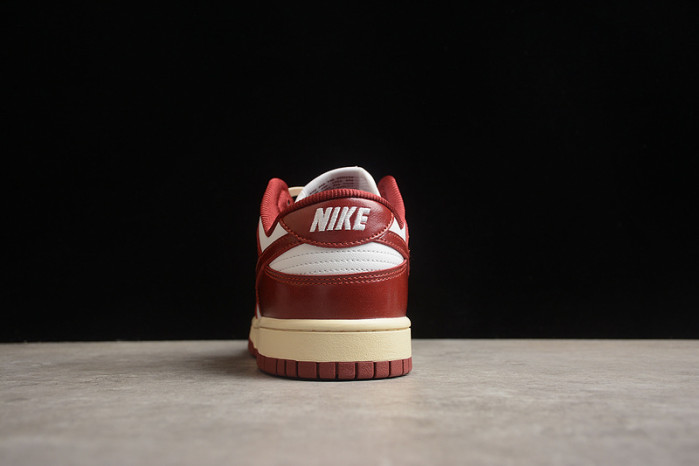 nike dunk low prm vintage team red fj4555-100