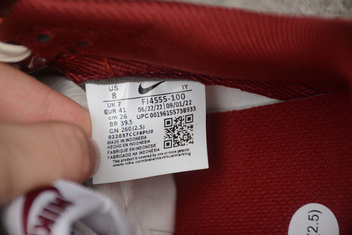 nike dunk low prm vintage team red fj4555-100