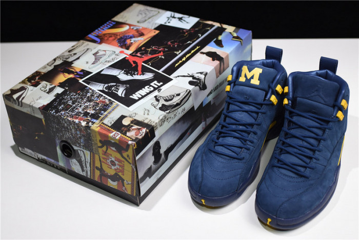 air jordan 12 michigan bq3180-407