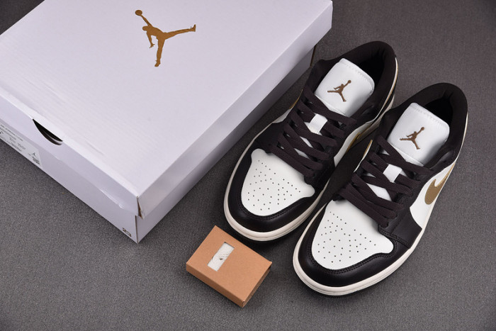 air jordan 1 low releasing in sail and brown dc0774-200