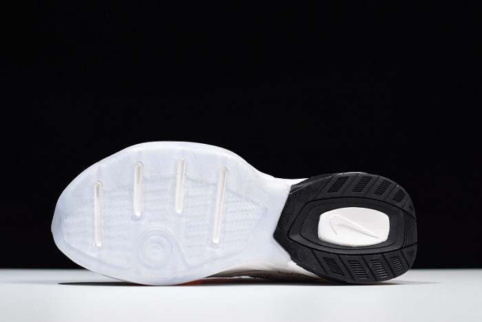 ofw x nike m2k tekno white, black & team orange a03108 058