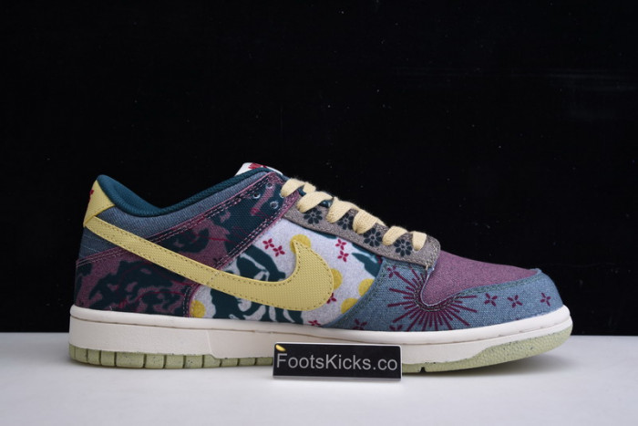 nike dunk low lemon wash multi-color cz9747-900