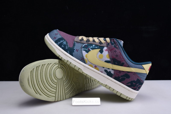 nike dunk low lemon wash multi-color cz9747-900