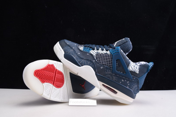 air jordan 4 sashiko deep ocean cw0898-400