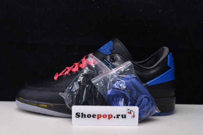 air jordan 2 retro low sp ofw black blue dj4375-004