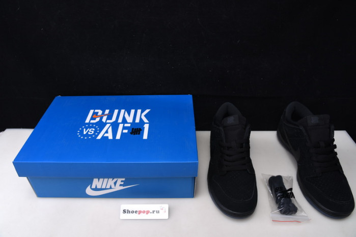 undefeated nike dunk low black do9329-001