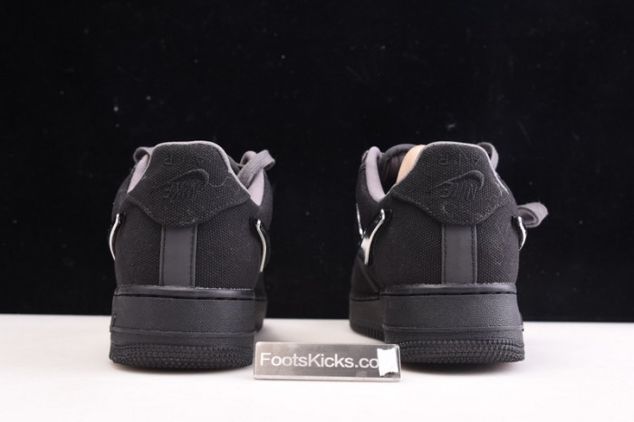 travis scott nike air force 1 black aq4211-001