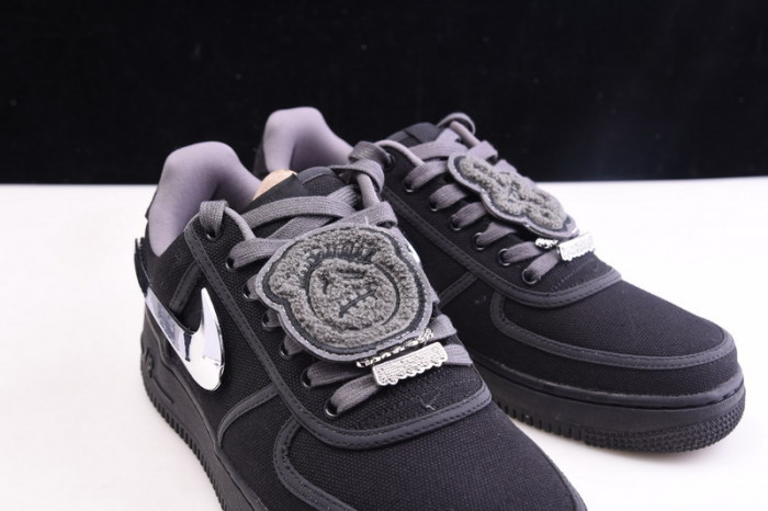 travis scott nike air force 1 black aq4211-001