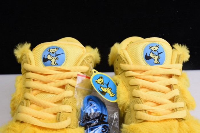 grateful dead x nike sb dunk low“ yellow bear” cj5378-700