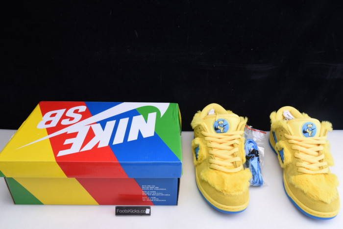grateful dead x nike sb dunk low“ yellow bear” cj5378-700