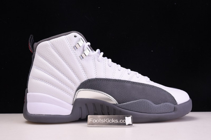 air jordan 12 gs white / dark grey 153265-160