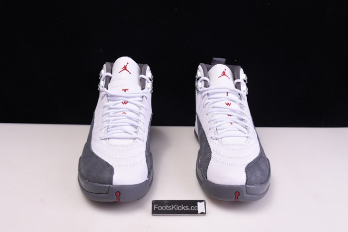 air jordan 12 gs white / dark grey 153265-160