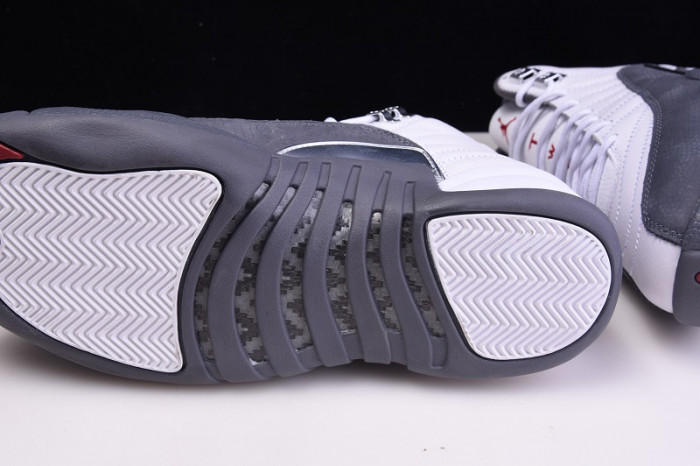 air jordan 12 gs white / dark grey 153265-160
