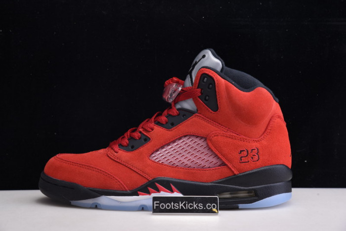 air jordan 5 raging bull 2021 red suede dd0587-600