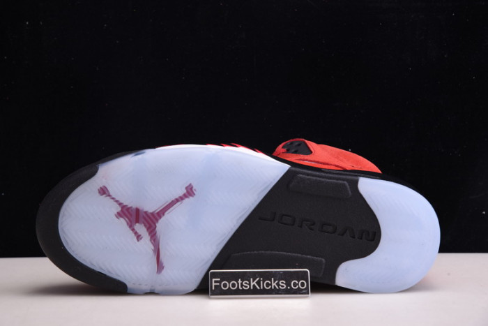 air jordan 5 raging bull 2021 red suede dd0587-600