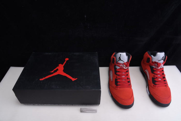 air jordan 5 raging bull 2021 red suede dd0587-600