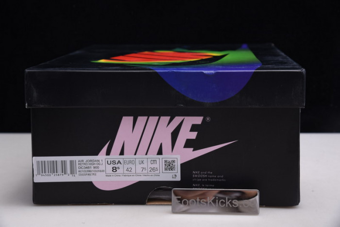 air jordan 1 retro high og "j balvin" multi-color dc1786-125