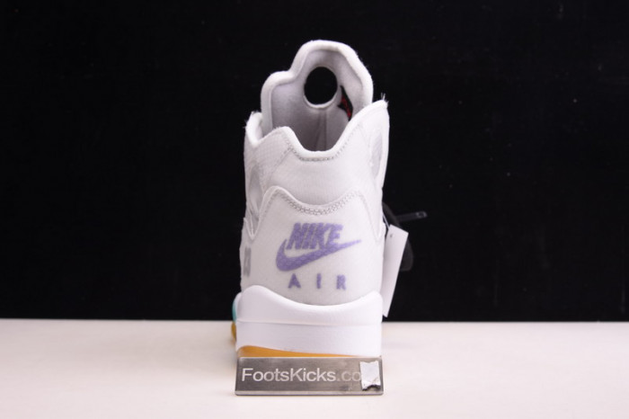 ofw air jordan 5 white green purple ct8480-105
